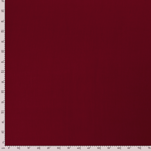 Viscose Poplin fabric Unicolour Dark Red