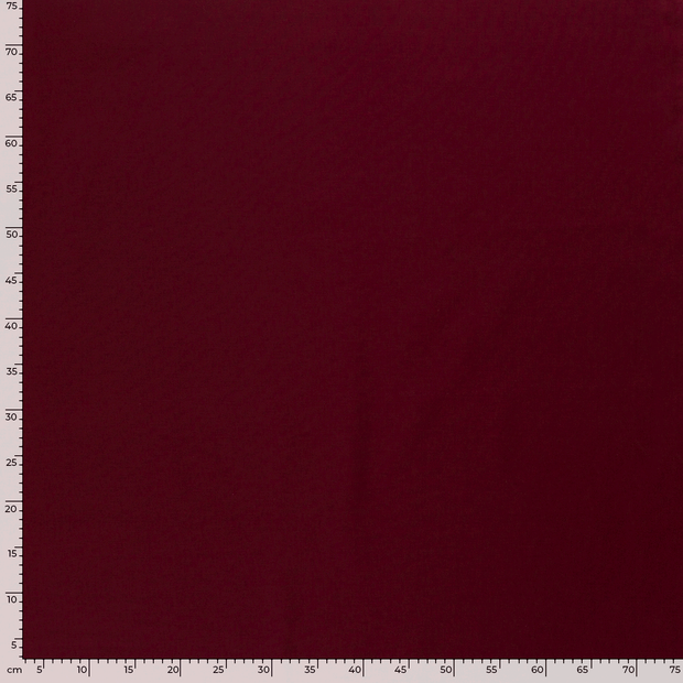 Cretonne tissu Unicolore Bordeaux