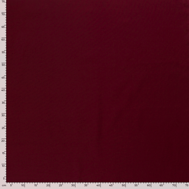 Cretonne fabric Unicolour Bordeaux