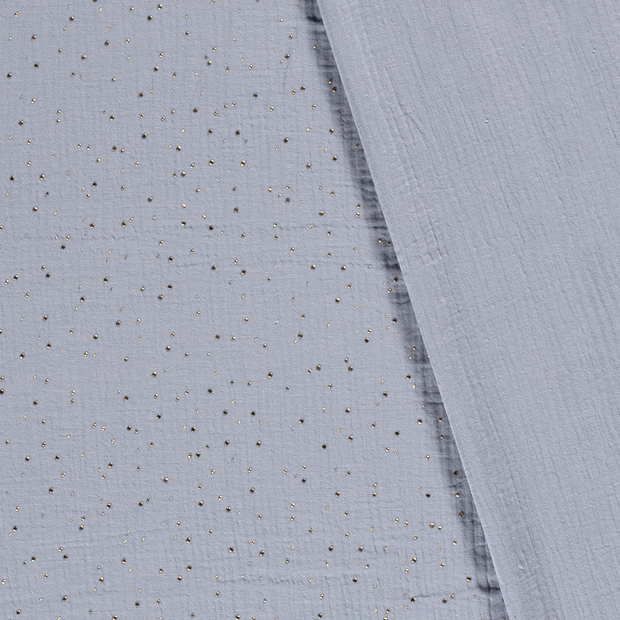 Muslin fabric Dots foiled 