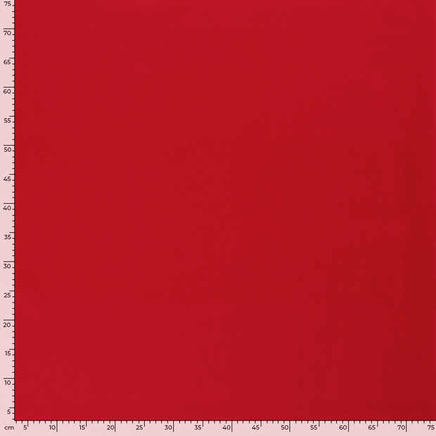 Sergé tissu Unicolore Rouge