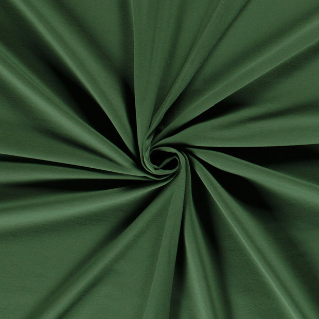French Terry fabric Dark Green brushed 