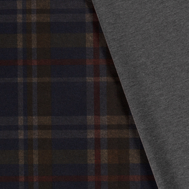 Punta di Roma fabric Checks Navy