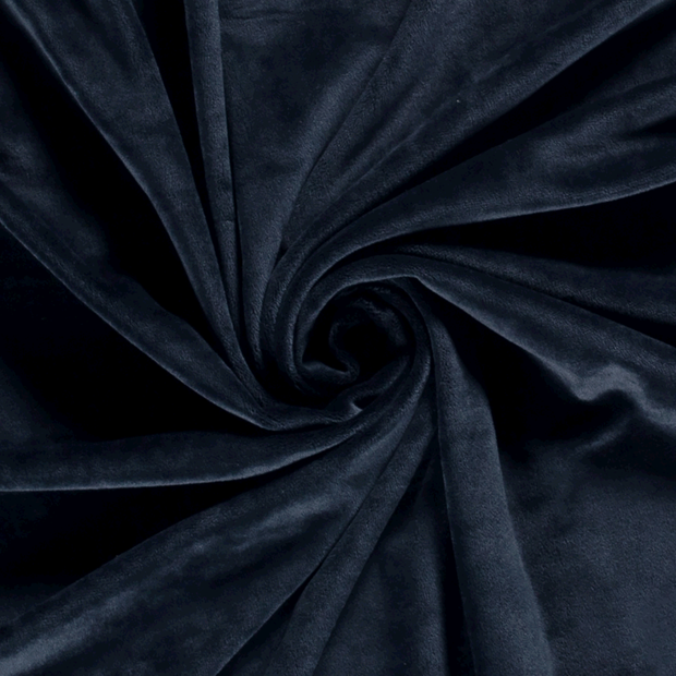 Velvet fabric Unicolour Navy