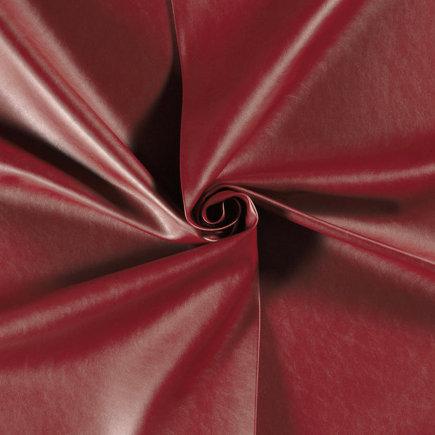 Artificial Leather fabric Dark Red 