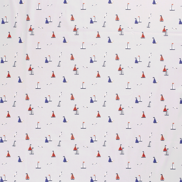 Cotton Poplin fabric Light Grey matte 