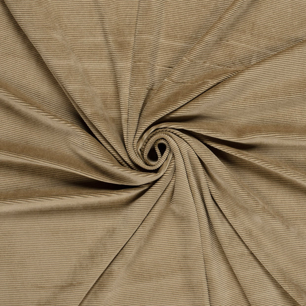 Nicky Velours Rib fabric Camel 