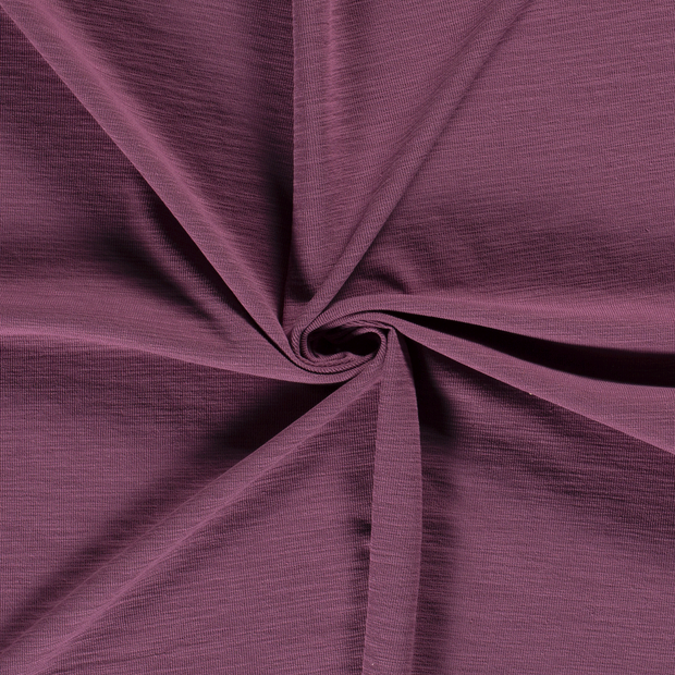 Heavy Knit fabric Purple slub 