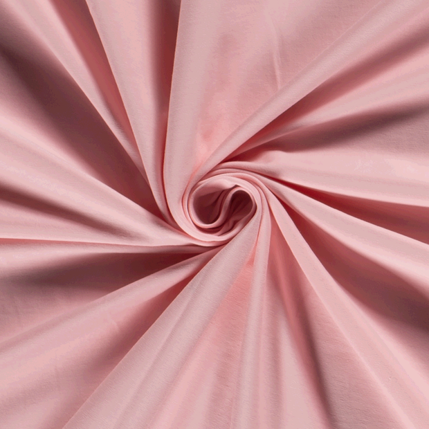 Cotton Jersey fabric Unicolour Light Pink