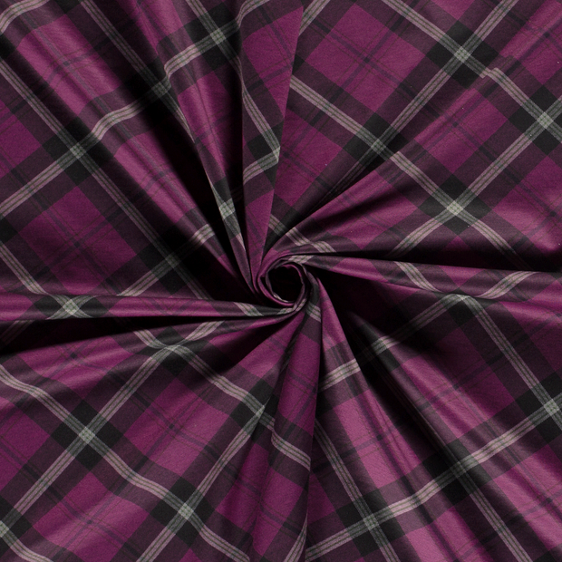 Punta di Roma fabric Fuchsia printed 