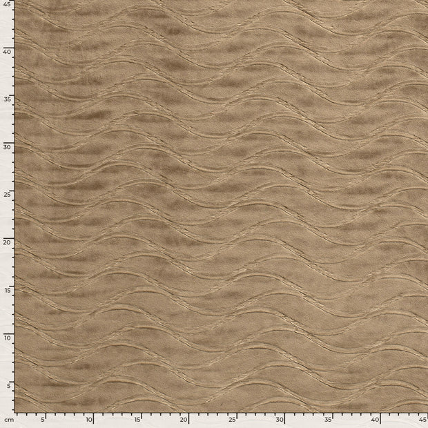 Velvet fabric Abstract Camel