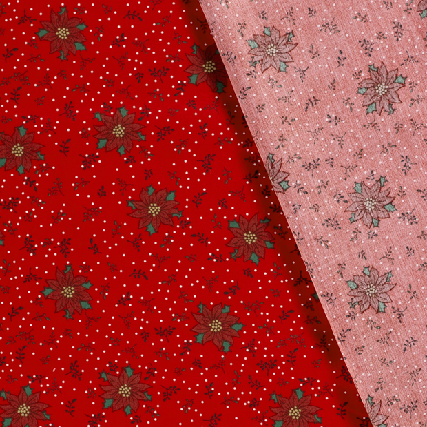 Cotton Poplin fabric Christmas printed 