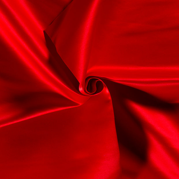 Satin Duchesse tissu Rouge 