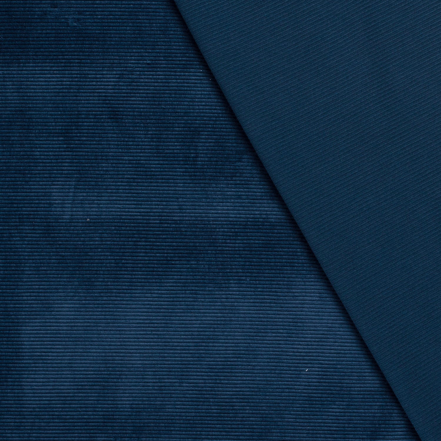 Nicky Velours Rib fabric Unicolour Steel Blue | Wholesale fabrics