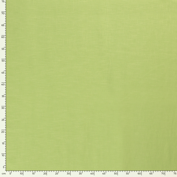 Ramie Lin tissu Unicolore Vert Citron