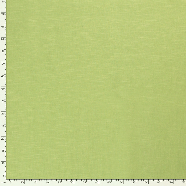 Ramie Linen fabric Unicolour Lime Green