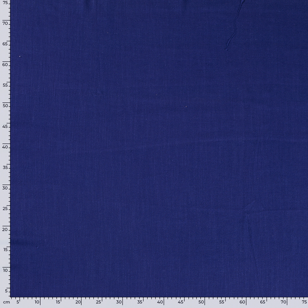 Woven Viscose Linen fabric Unicolour Cobalt