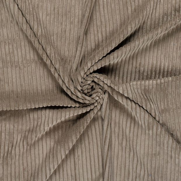 Corduroy 4.5w fabric Taupe Grey brushed 