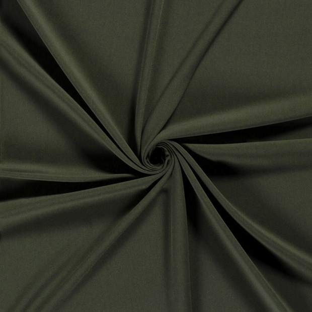 Moss Crêpe fabric Dark Green 