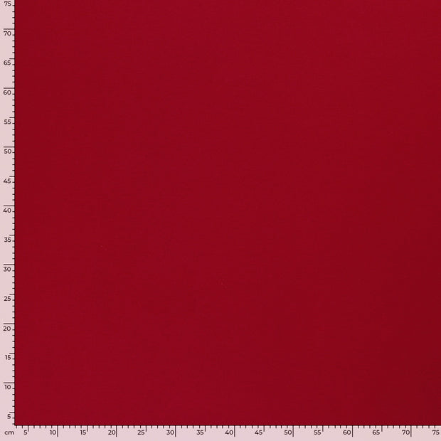 Milano tissu Unicolore Rouge