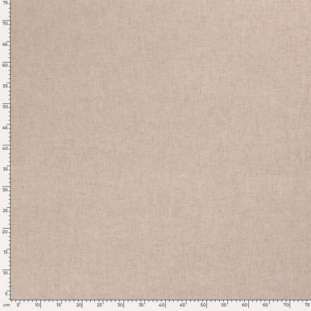 Woven Viscose Linen fabric Unicolour Off White