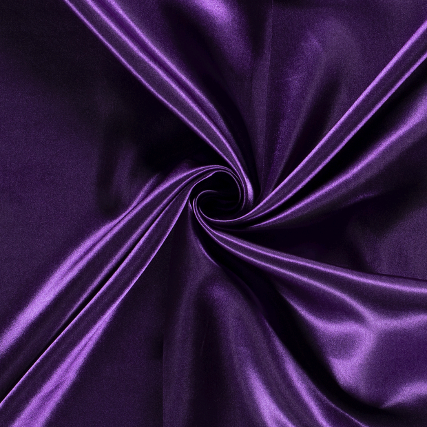 Satin fabric Unicolour Purple