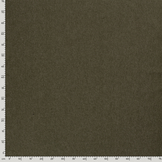 Denim Stretch fabric Unicolour Khaki Green