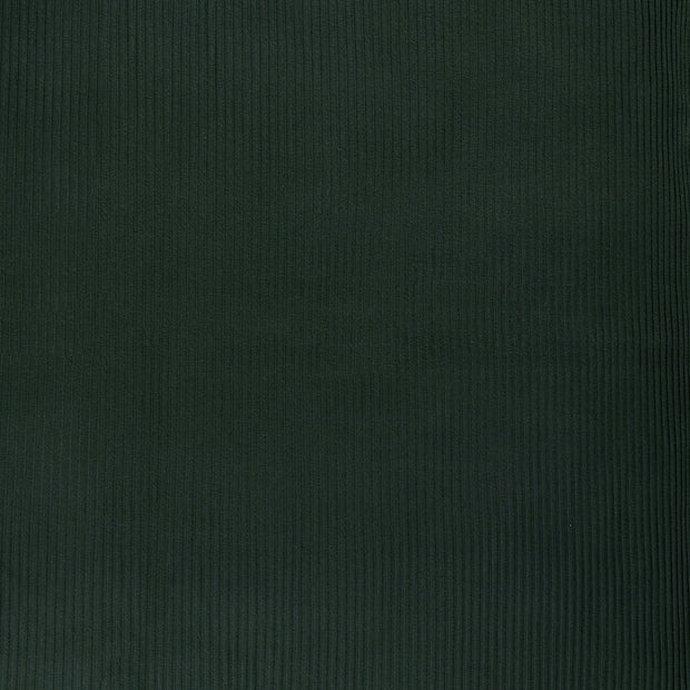 Rib Jersey fabric Dark Green matte 