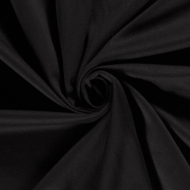 Punta di Roma fabric Unicolour Black