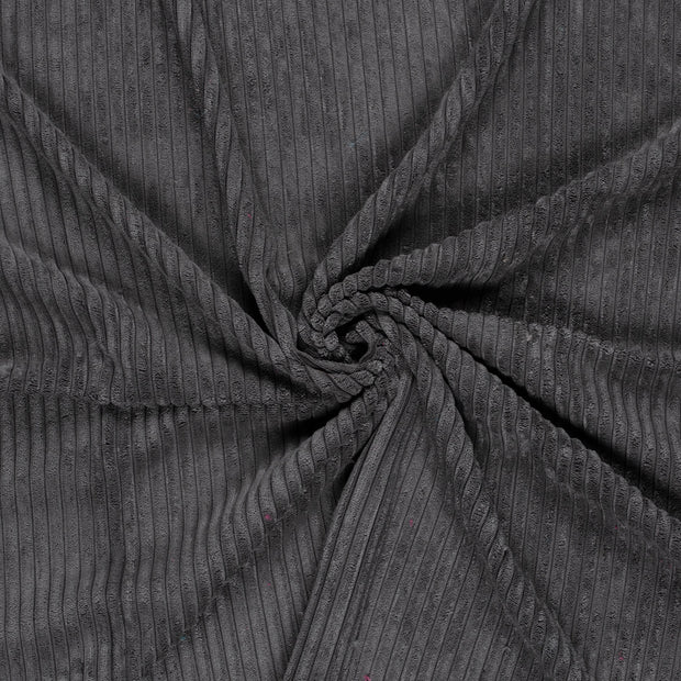 Corduroy 4.5w fabric Dark Grey brushed 