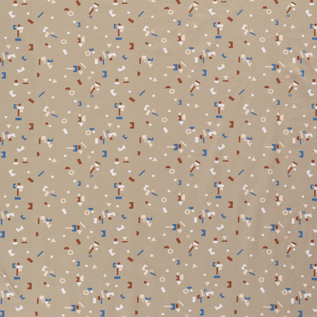 Baumwolle Jersey fabrik Beige weich 
