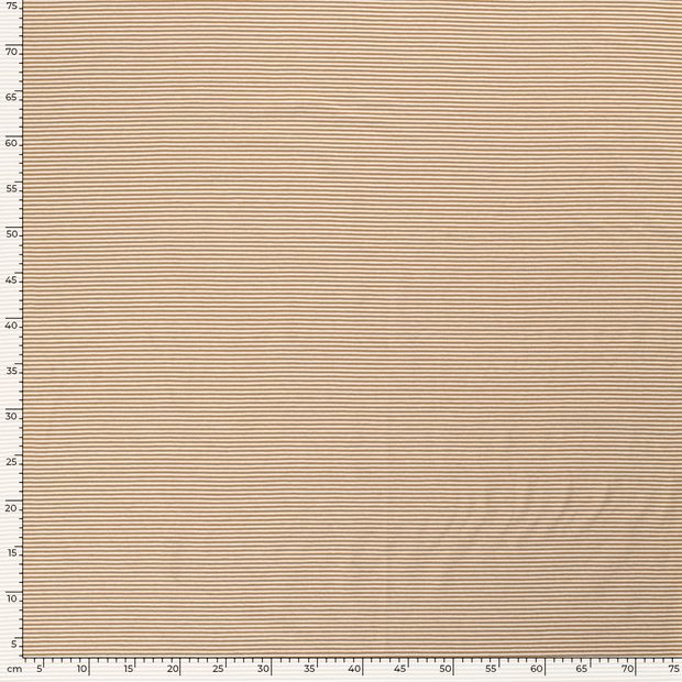 Cotton Jersey Yarn Dyed fabric Stripes Nutmeg