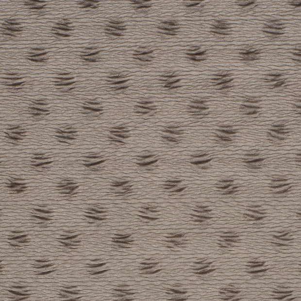 Fluweel stof Stippen Taupe grijs