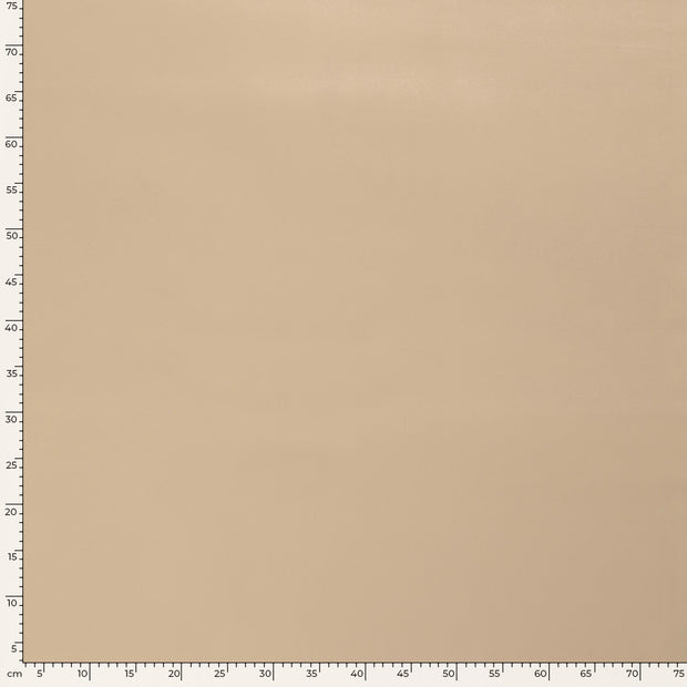 Imitation cuir tissu Unicolore Beige