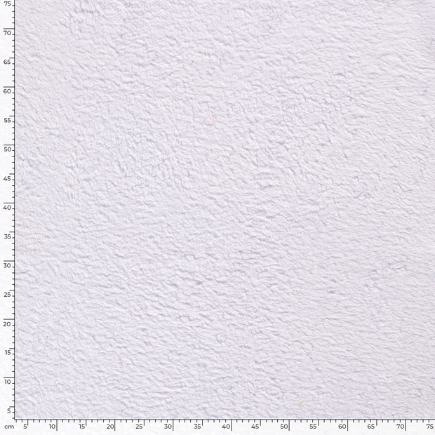 Teddy fabric Unicolour White