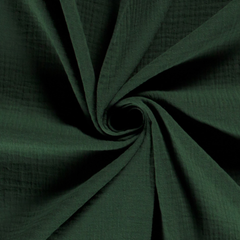 Muselina Unicolor Verde oscuro