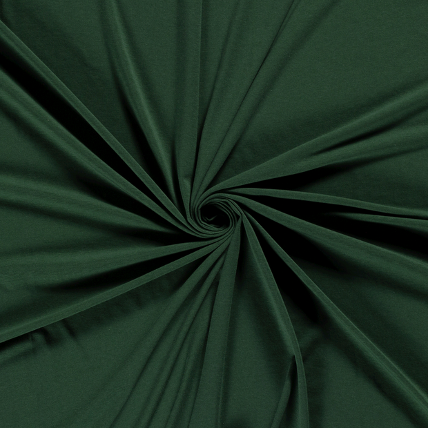 Bamboe Jersey stof Donker groen 