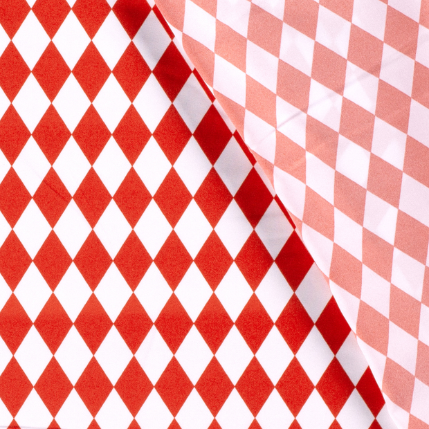 Power Stretch fabric Checks printed 
