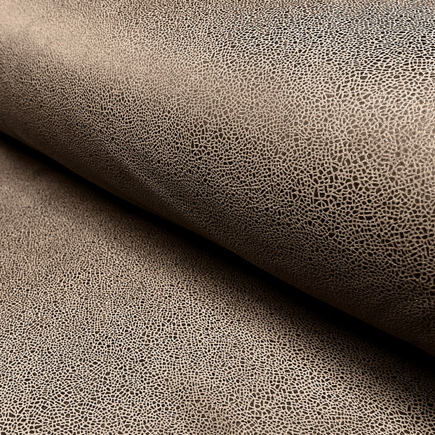 Suede leather fabric Unicolour Taupe Grey