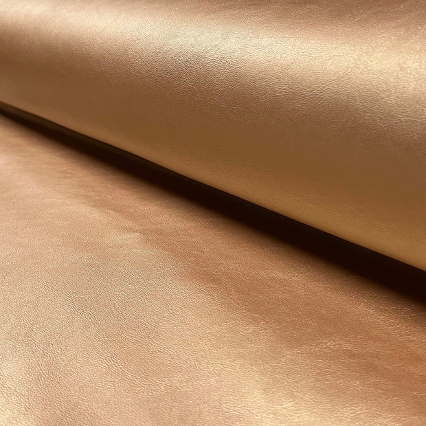 Artificial Leather fabric Unicolour Rose Gold