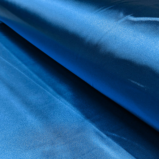 Satin Extensible tissu Unicolore Cobalt