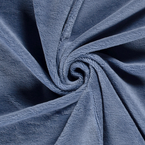 Bamboo Fleece fabric Unicolour Indigo
