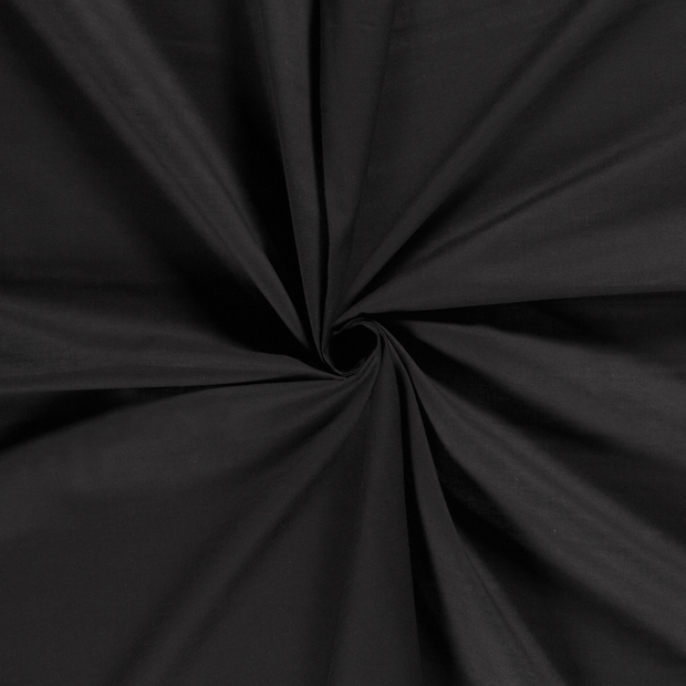 Voile fabric Black 