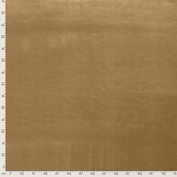 Artificial Leather fabric Unicolour Gold