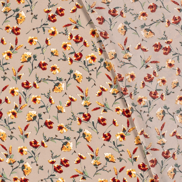 Crêpe Georgette tissu fleurs imprimé numérique 