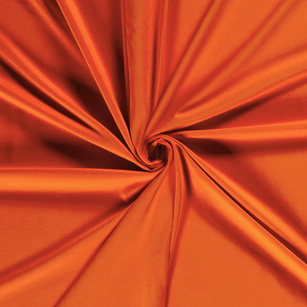 Jersey de Coton tissu Orange 