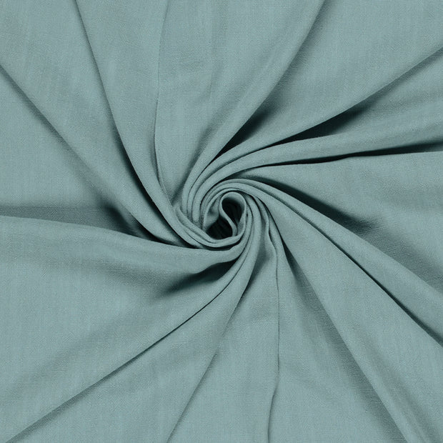 Woven Viscose Linen fabric Dark Mint slub 