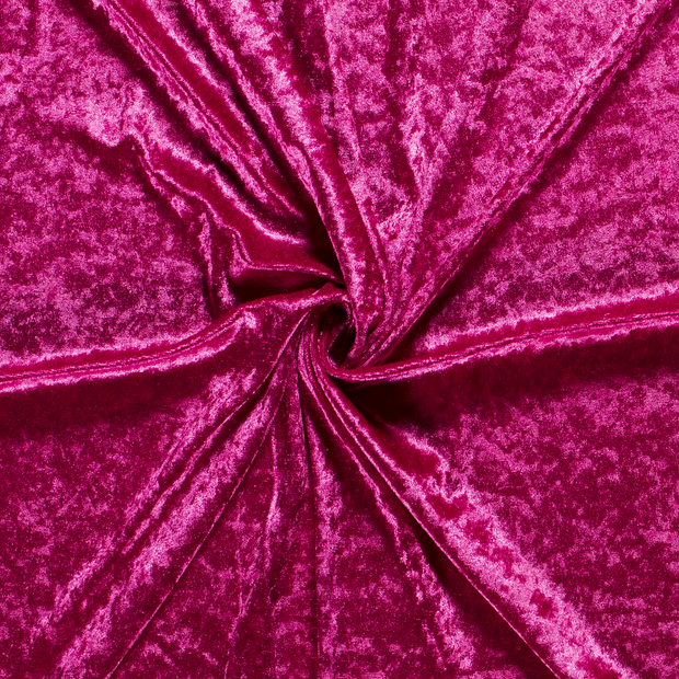Velours tissu Unicolore Fuchsia