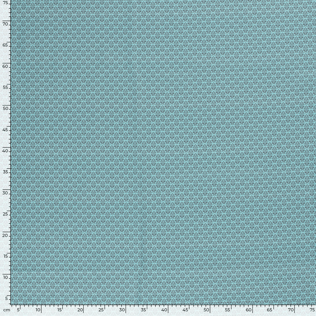 Cotton Poplin fabric Millefleurs Mint