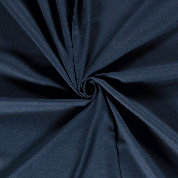 Viscose Lin Chaine et Trame tissu Indigo 